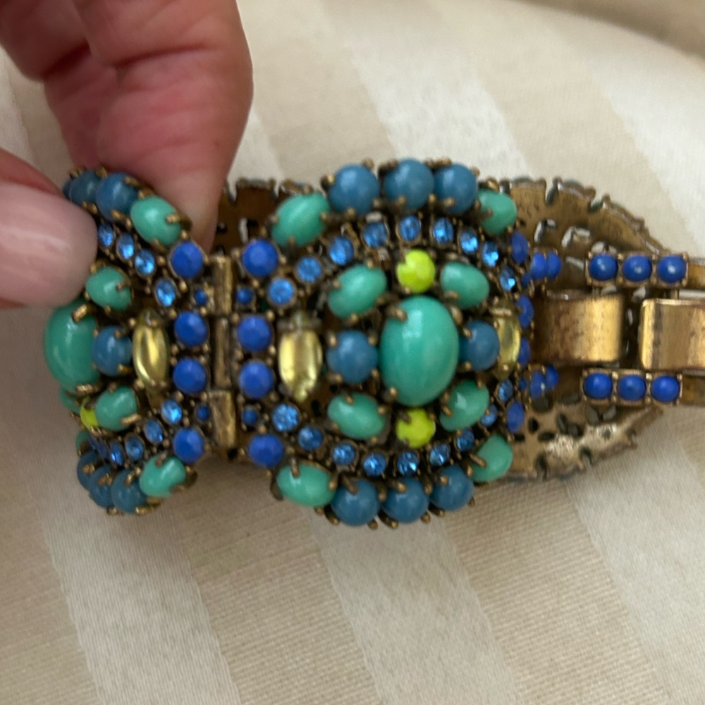 Stella & Dot Bracelet Sardenia, blue turquoise
